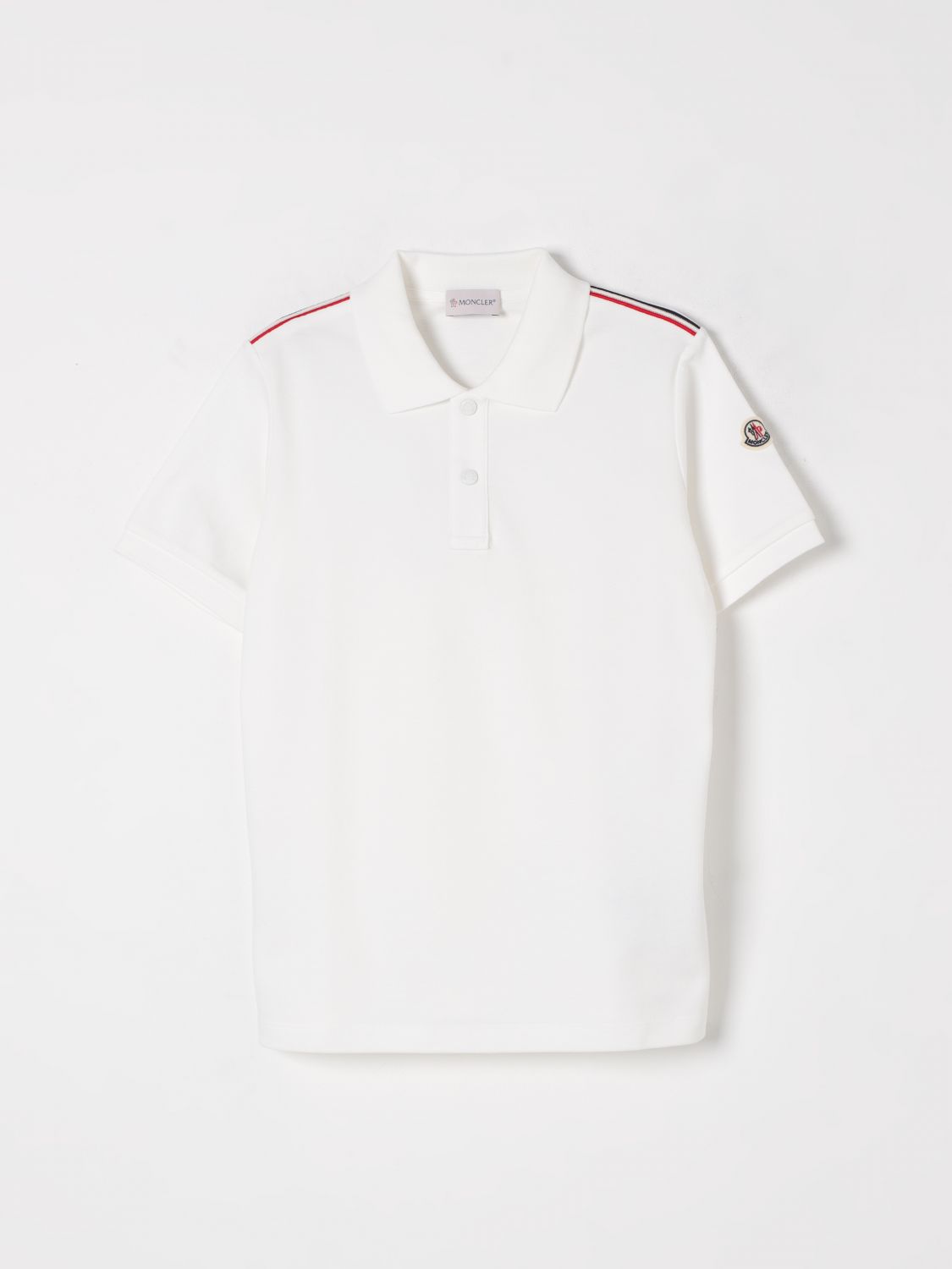 Moncler Polo Shirt Kids White