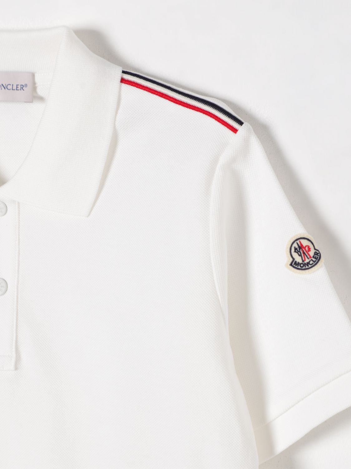 Moncler Polo Shirt Kids White