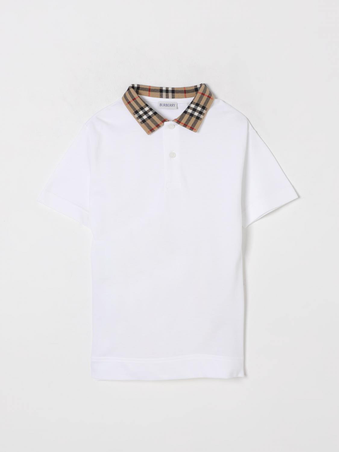 Burberry Polo Shirt Kids White