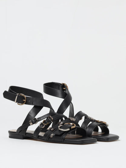 Pinko Flat Sandals Woman Black