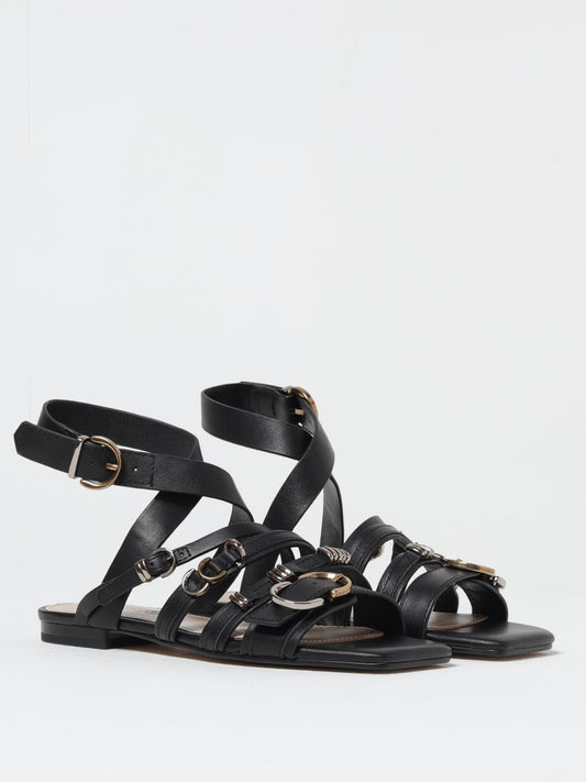 Pinko Flat Sandals Woman Black