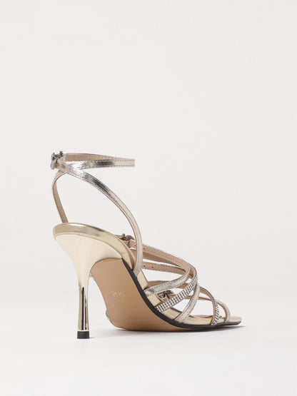 Pinko Heeled Sandals Woman Silver