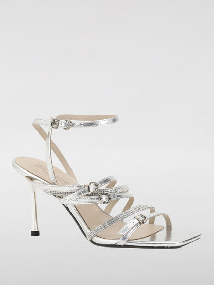 Pinko Heeled Sandals Woman Silver