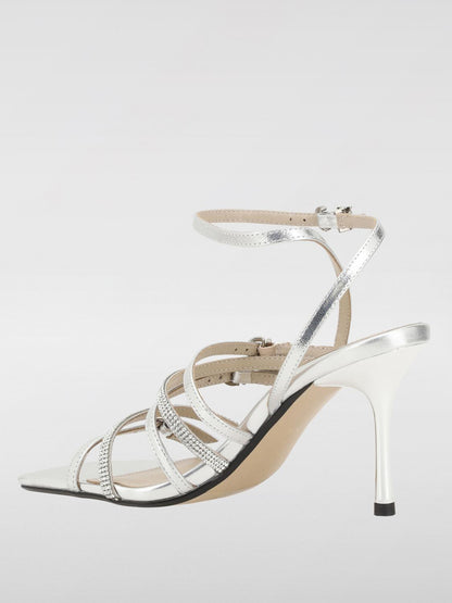 Pinko Heeled Sandals Woman Silver