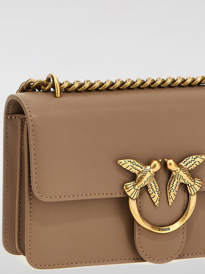 Pinko Mini Bag Woman Beige