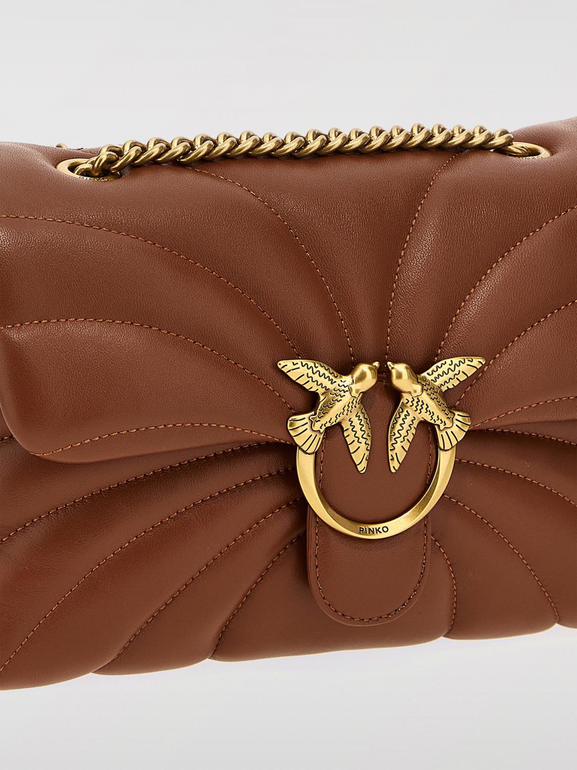 Pinko Crossbody Bags Woman Brown