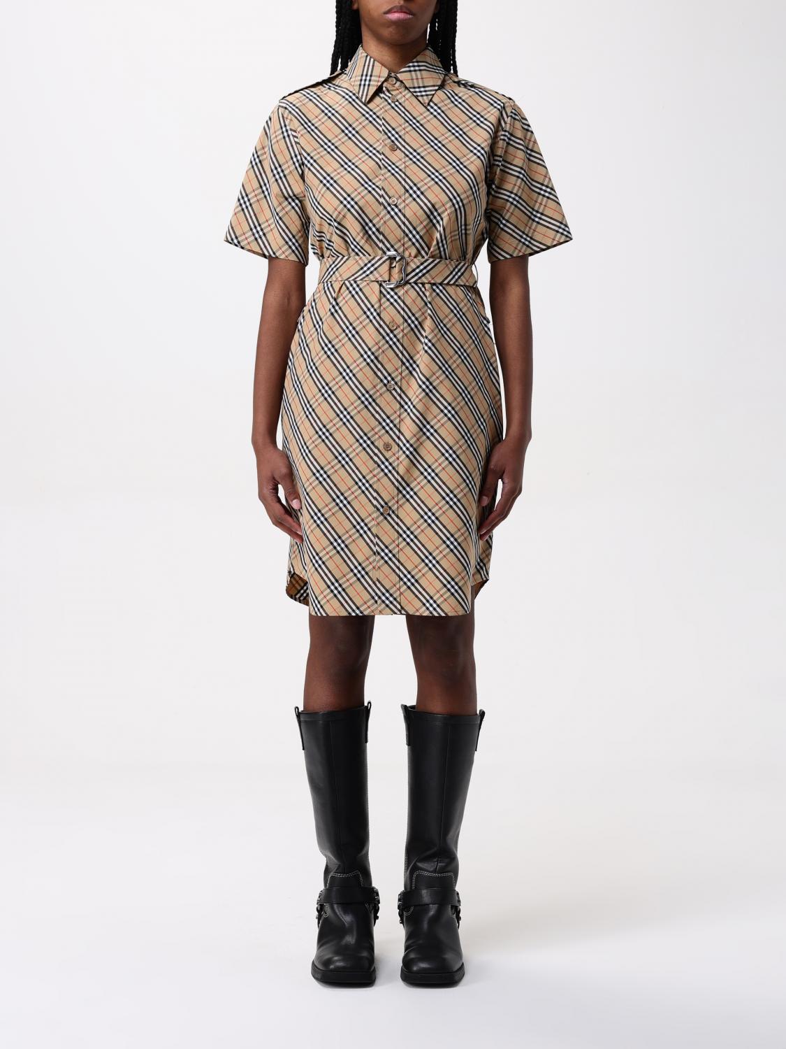 Burberry Dress Woman Sand