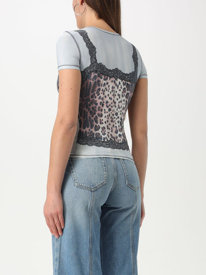 Diesel T Shirt Woman Sky Blue