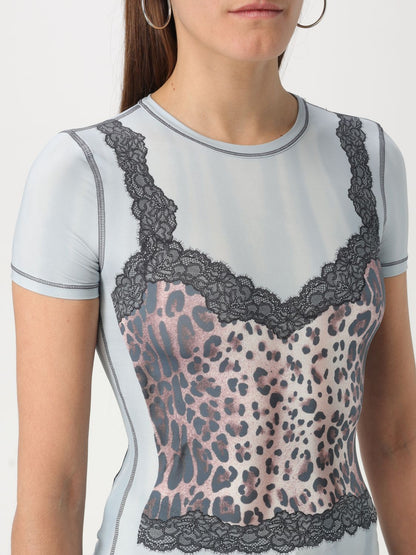 Diesel T Shirt Woman Sky Blue