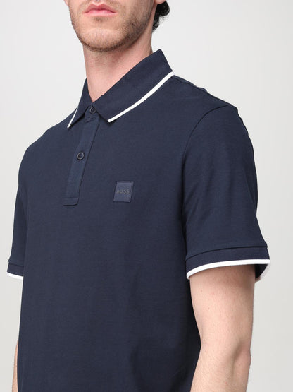 Boss Polo Shirt Men Blue