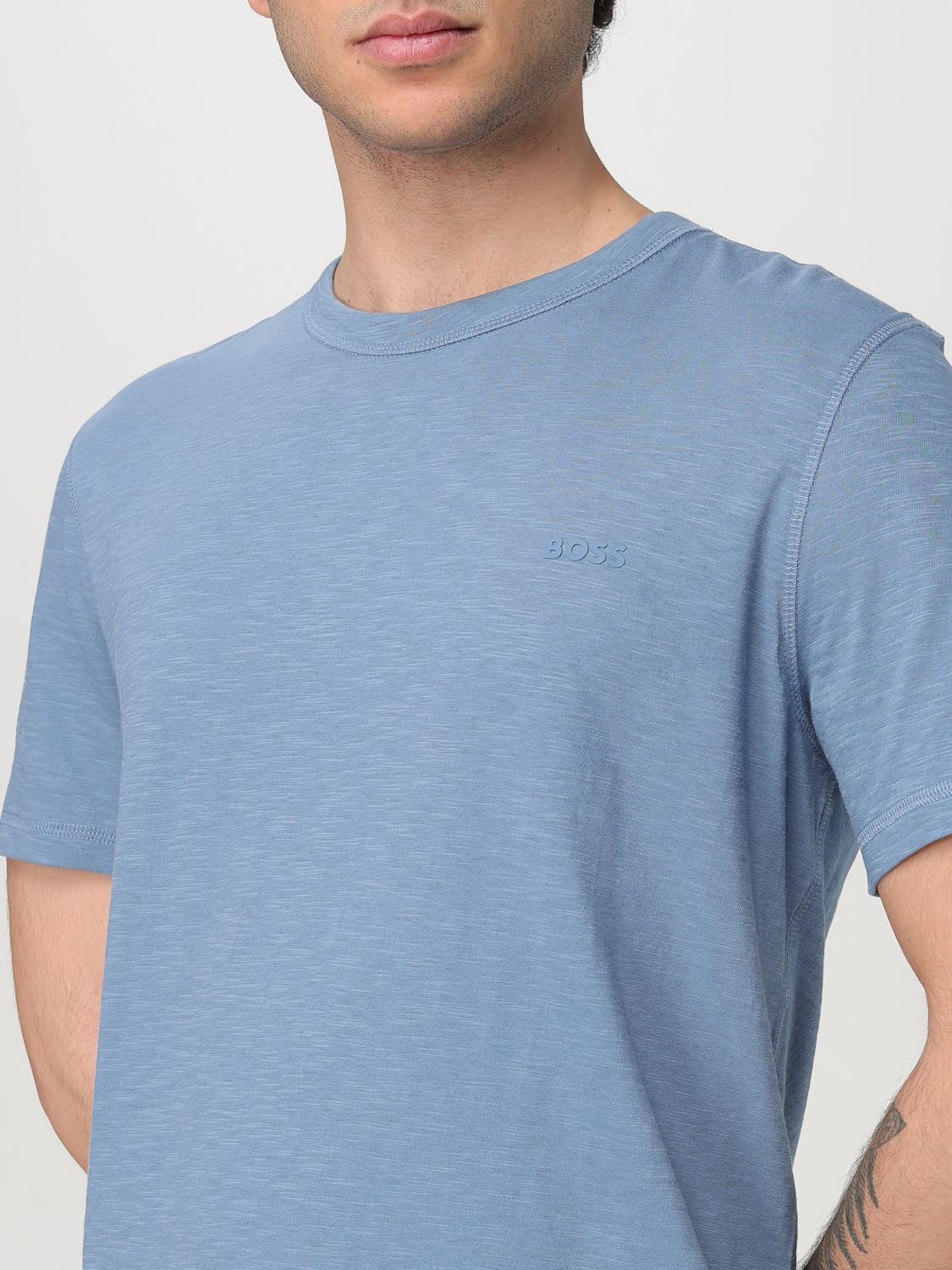 Boss T Shirt Men Blue