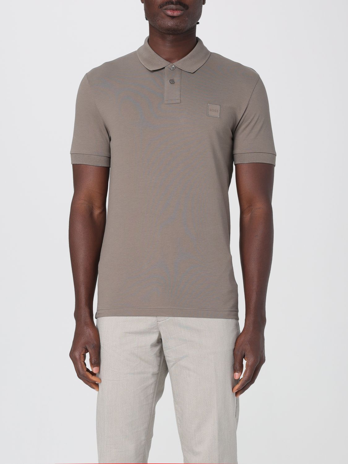 Boss Polo Shirt Men Beige