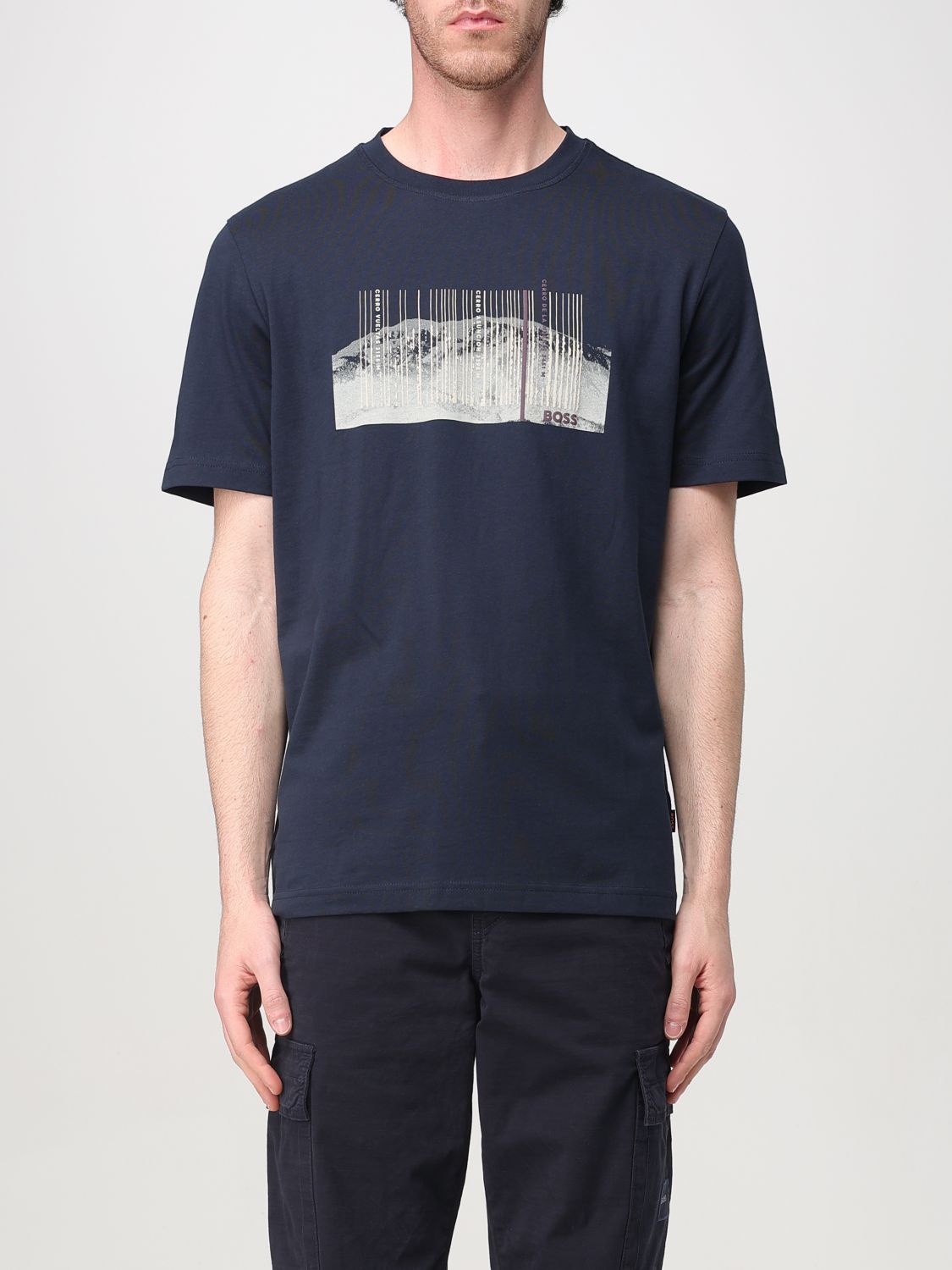 Boss T Shirt Men Blue