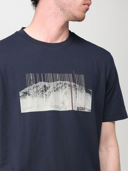 Boss T Shirt Men Blue
