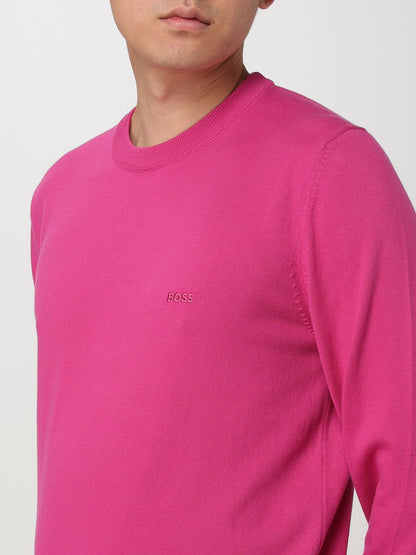 Boss Sweater Men Fuchsia