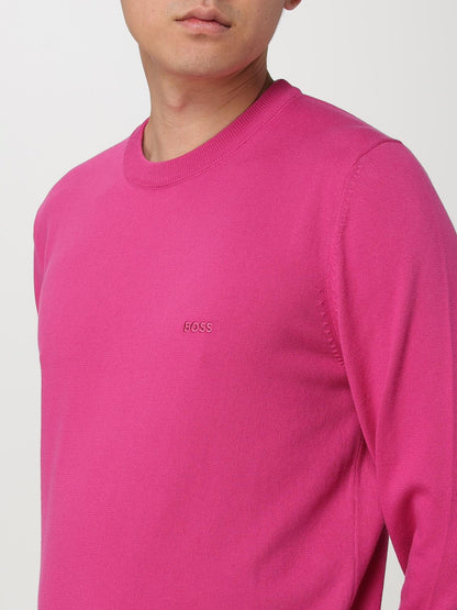 Boss Sweater Men Fuchsia