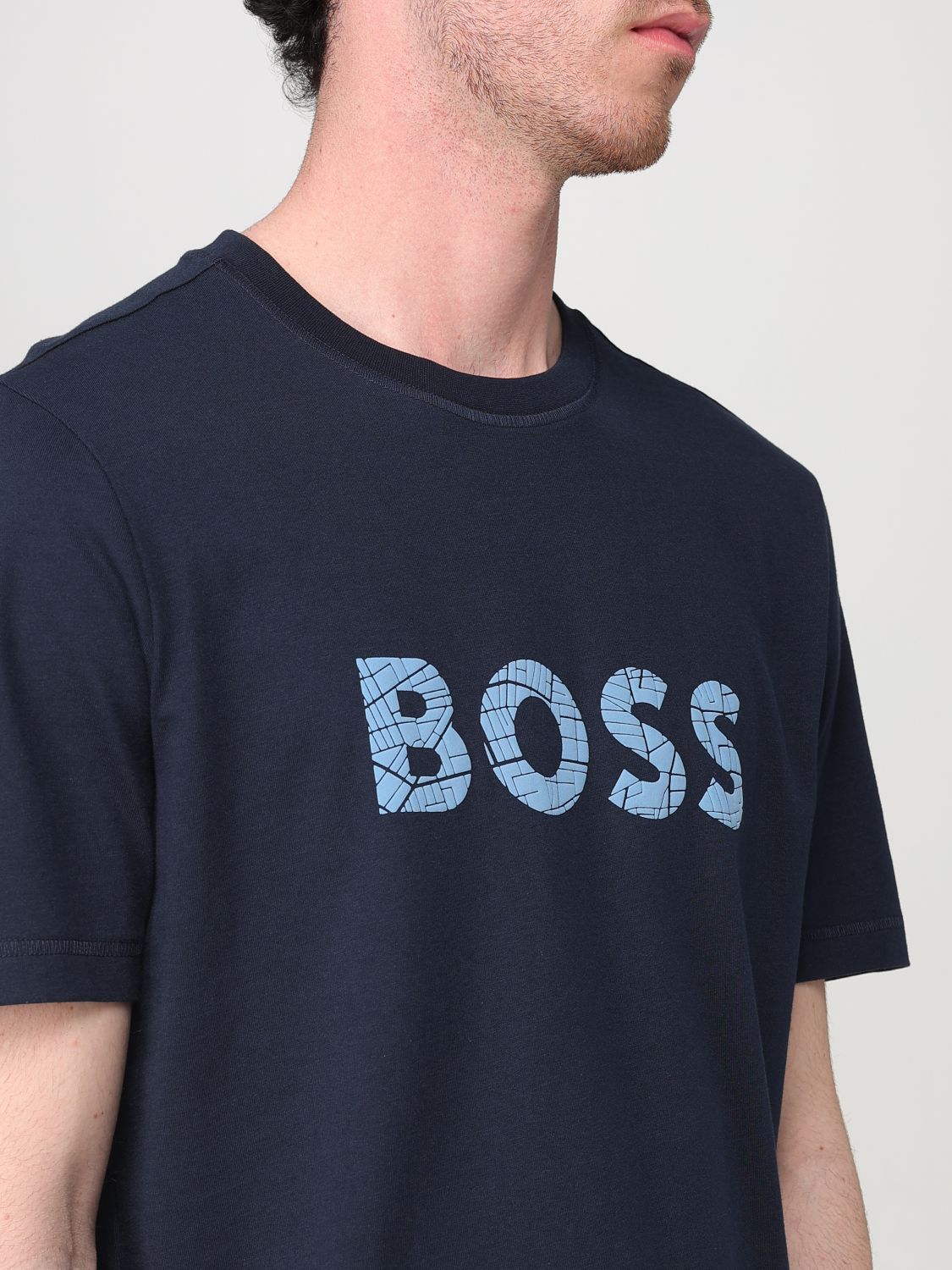 Boss T Shirt Men Sand