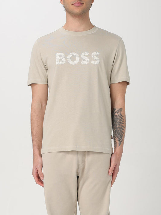 Boss T Shirt Men Sand