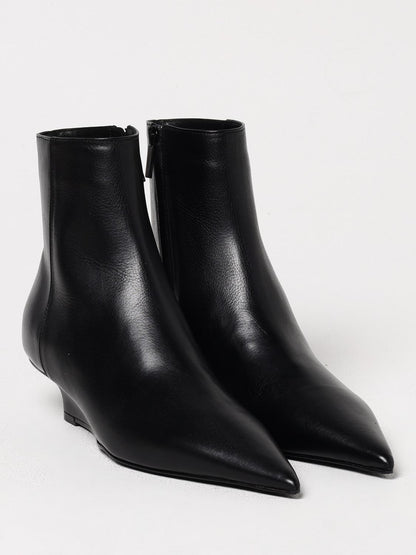 Toteme Flat Ankle Boots Woman Black