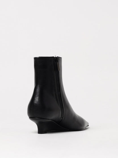 Toteme Flat Ankle Boots Woman Black