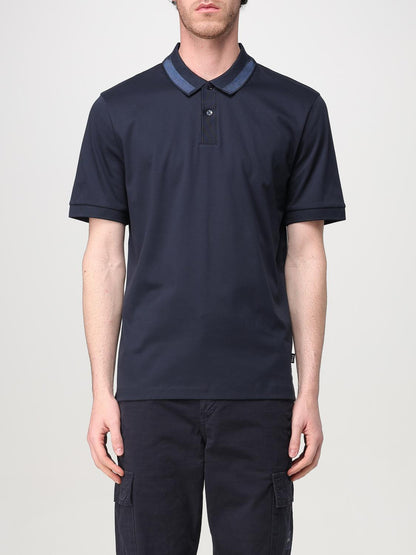 Boss Polo Shirt Men Blue