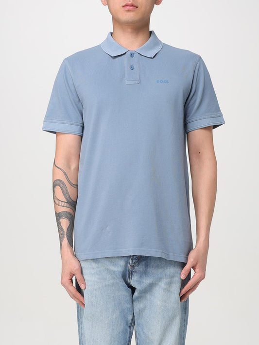 Boss Polo Shirt Men Blue