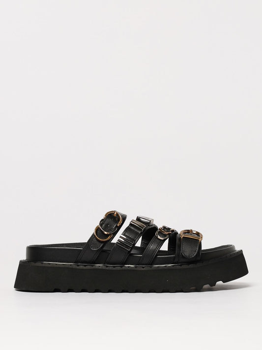 Pinko Flat Sandals Woman Black