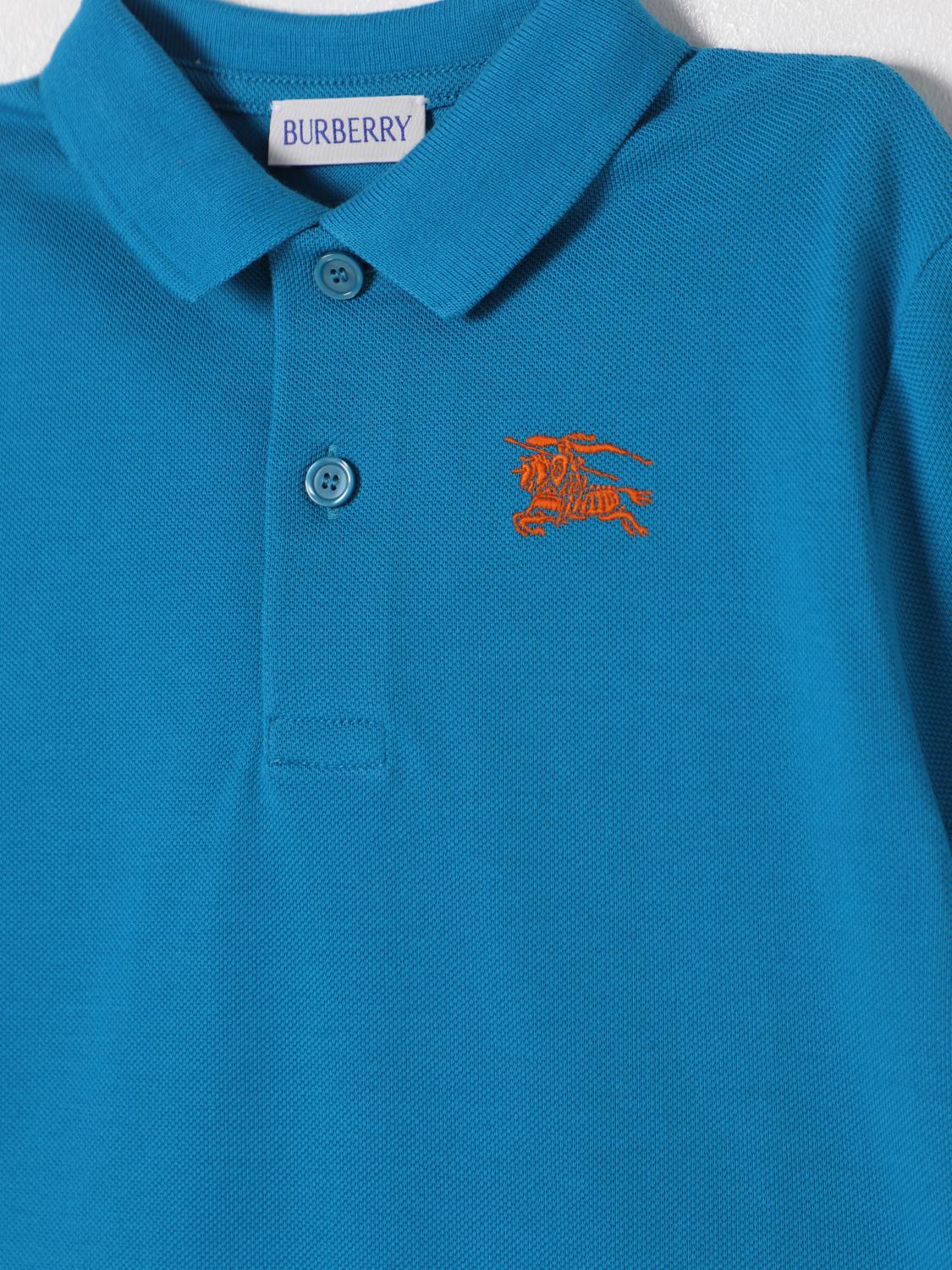 Burberry Polo Shirt Kids Turquoise