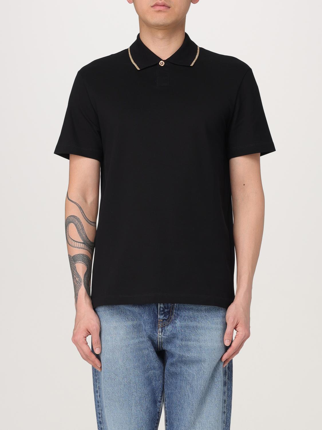 Versace Polo Shirt Men Black