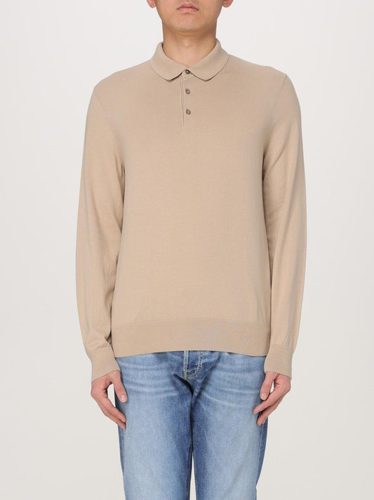 Boss Polo Shirt Men Beige