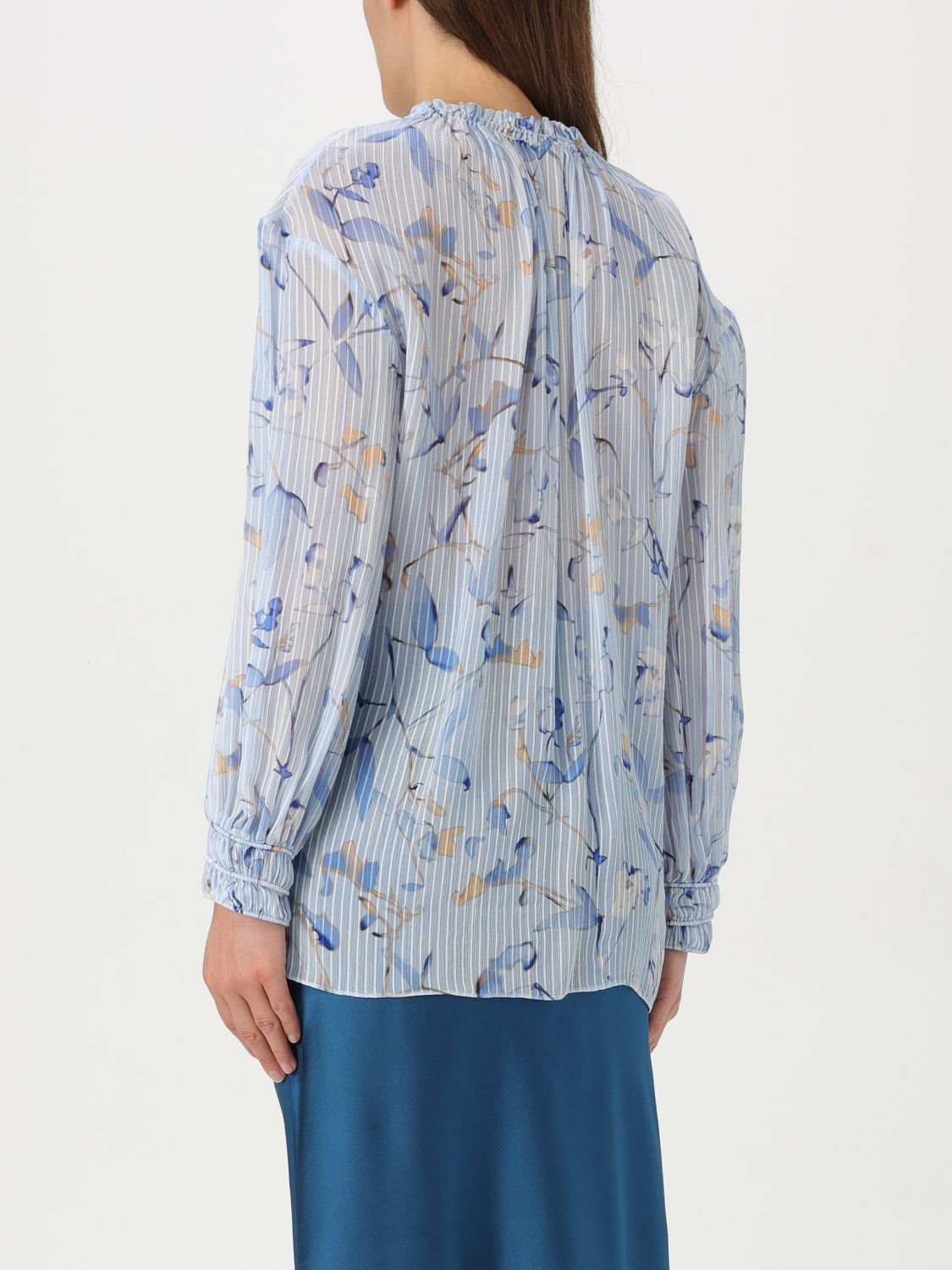 Boss Top Woman Gnawed Blue