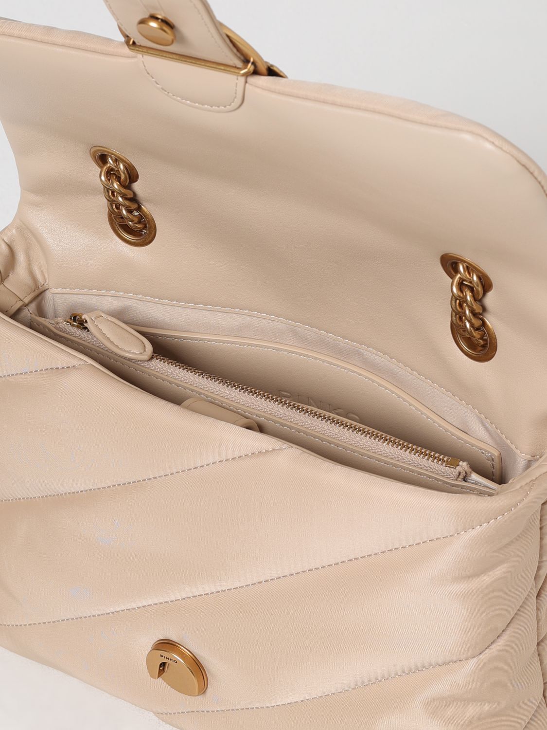 Pinko Shoulder Bag Woman Beige