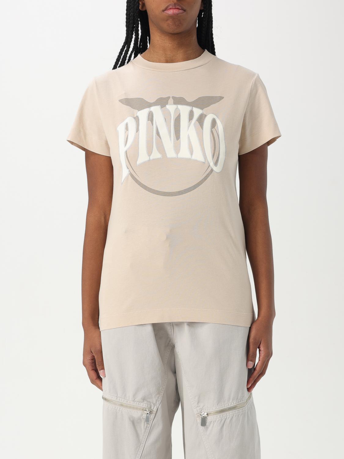 Pinko T Shirt Woman Beige