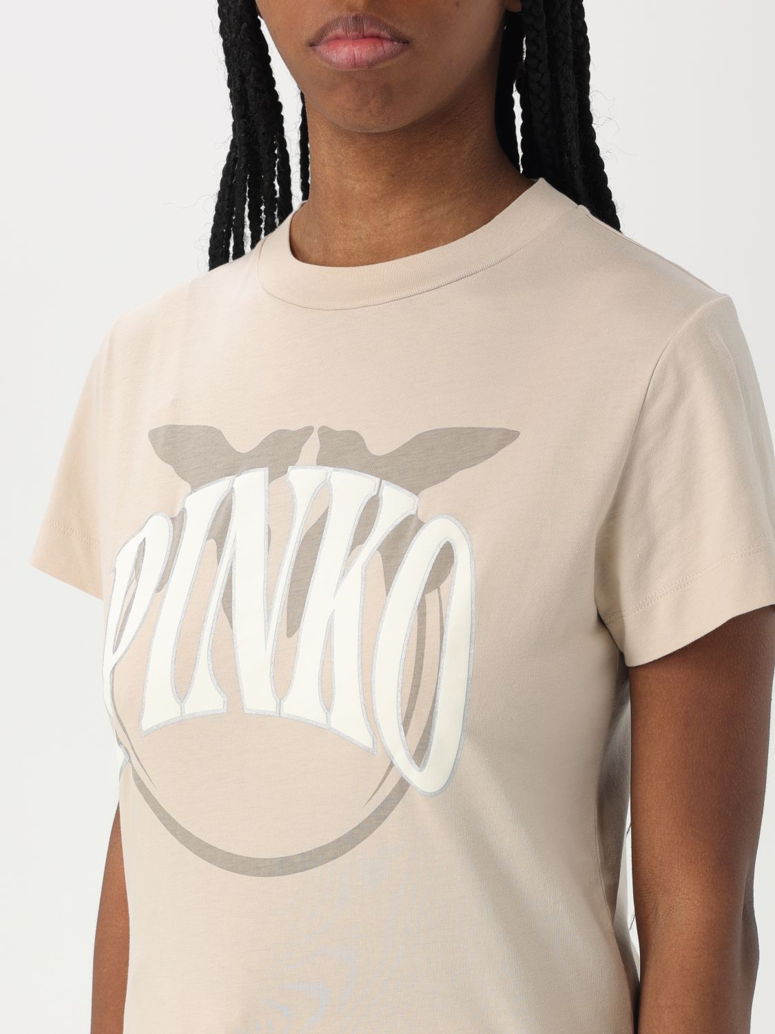 Pinko T Shirt Woman Beige