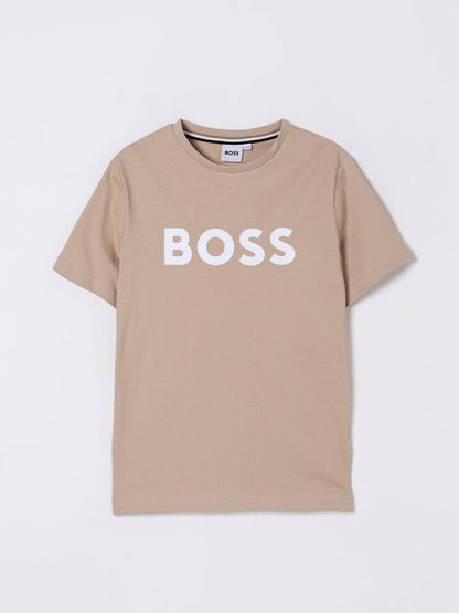 Boss T Shirt Kids Beige