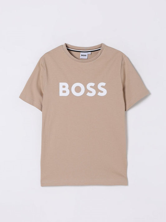 Boss T Shirt Kids Beige