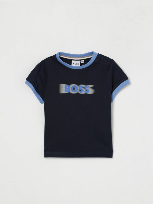 Boss T Shirt Kids Marine