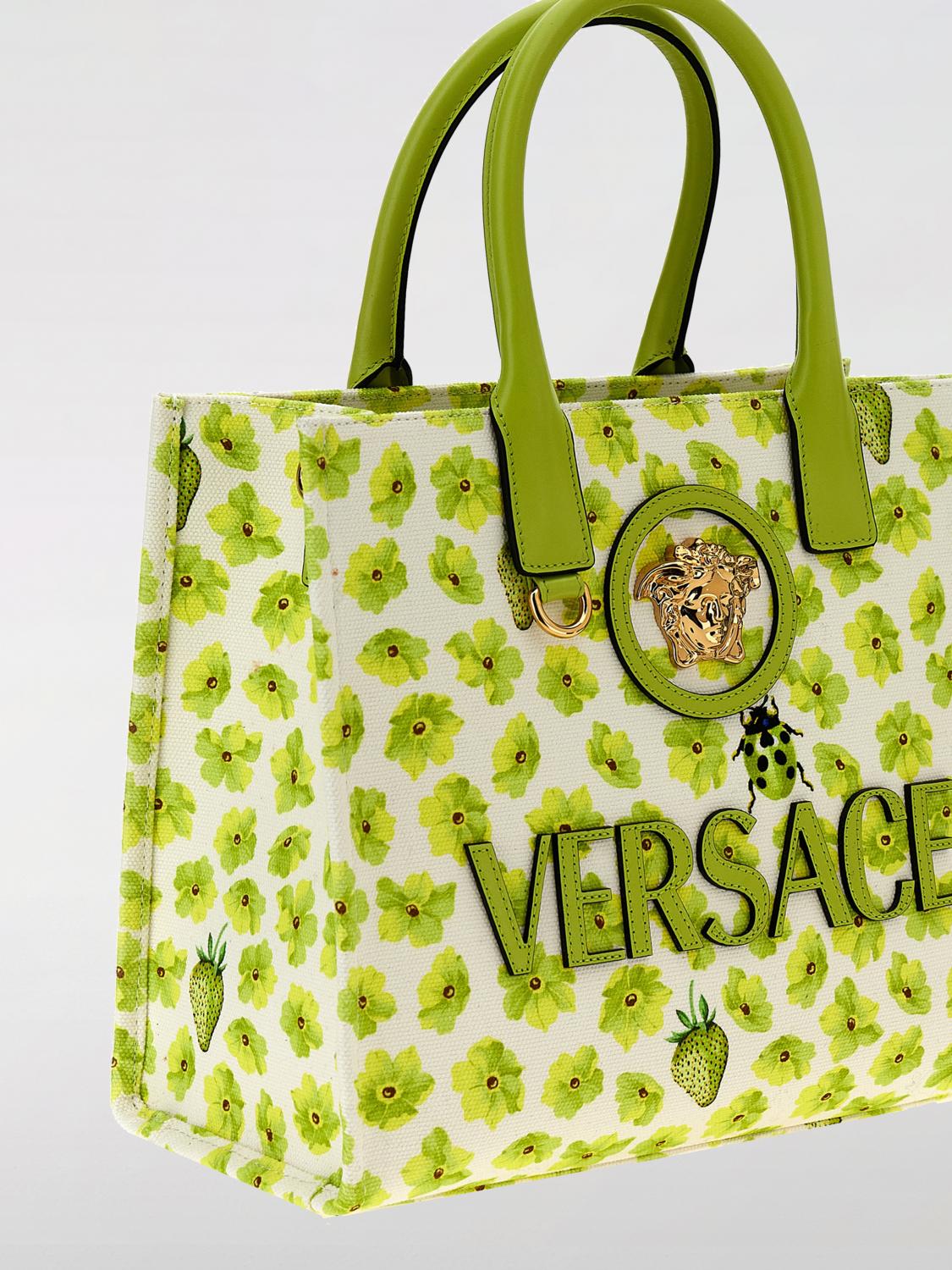 Versace Tote Bags Woman Green