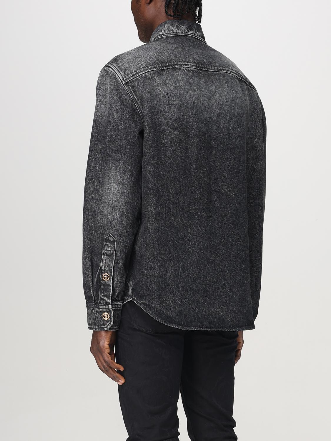 Versace Shirt Men Grey