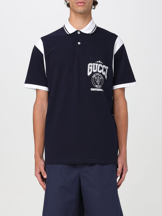 Gucci Polo Shirt Men Blue