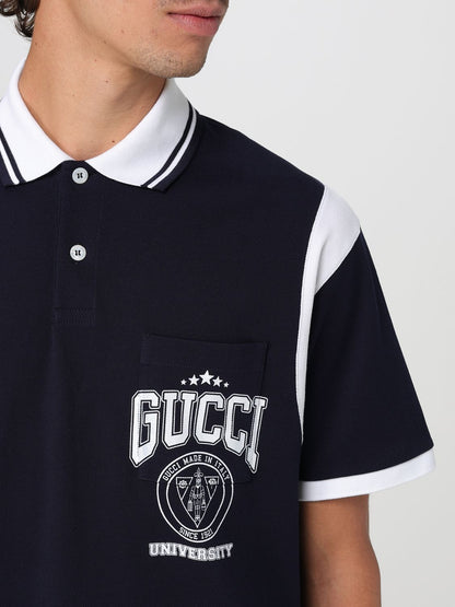 Gucci Polo Shirt Men Blue