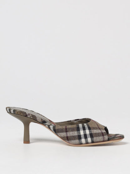 Burberry Heeled Sandals Woman Brown