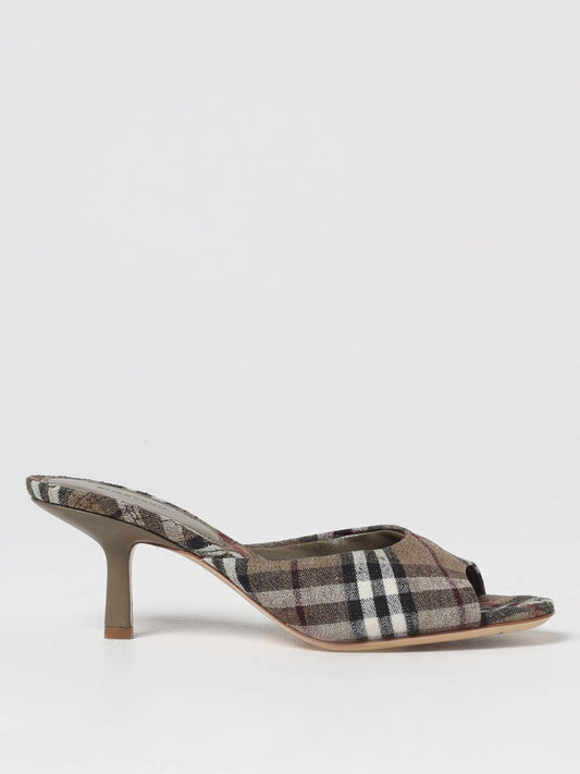 Burberry Heeled Sandals Woman Brown