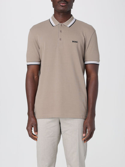 Boss Polo Shirt Men Beige