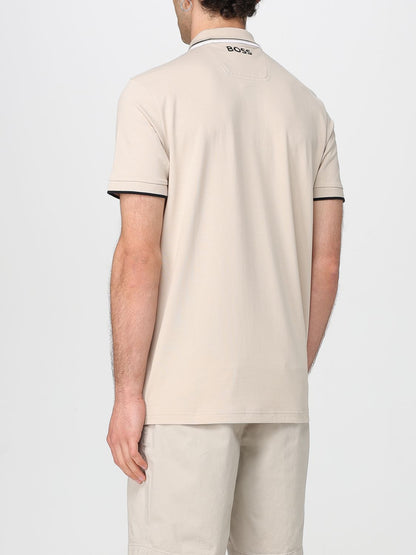 Boss Polo Shirt Men Beige