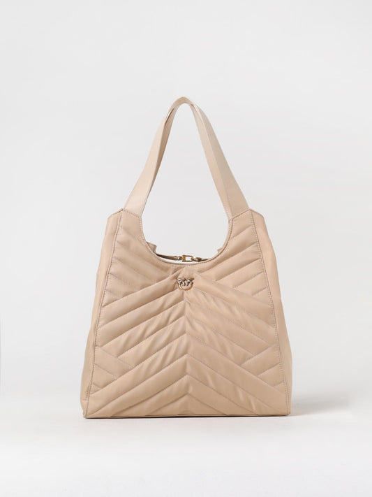 Pinko Tote Bags Woman Beige