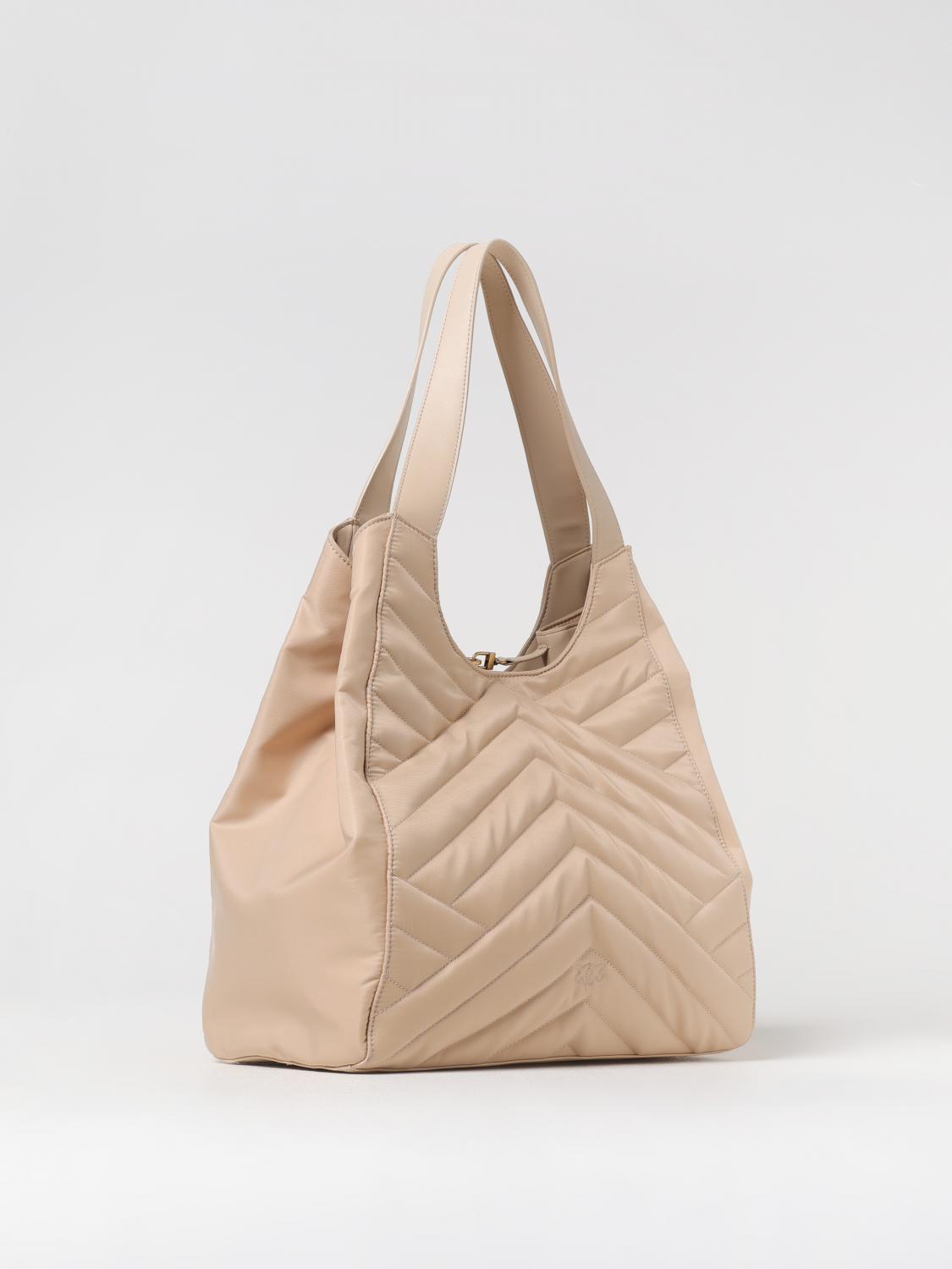 Pinko Tote Bags Woman Beige