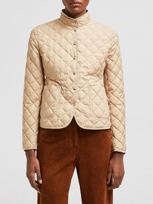 Moncler Jacket Woman Beige