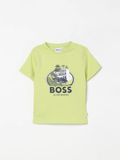 Boss T Shirt Kids Lime