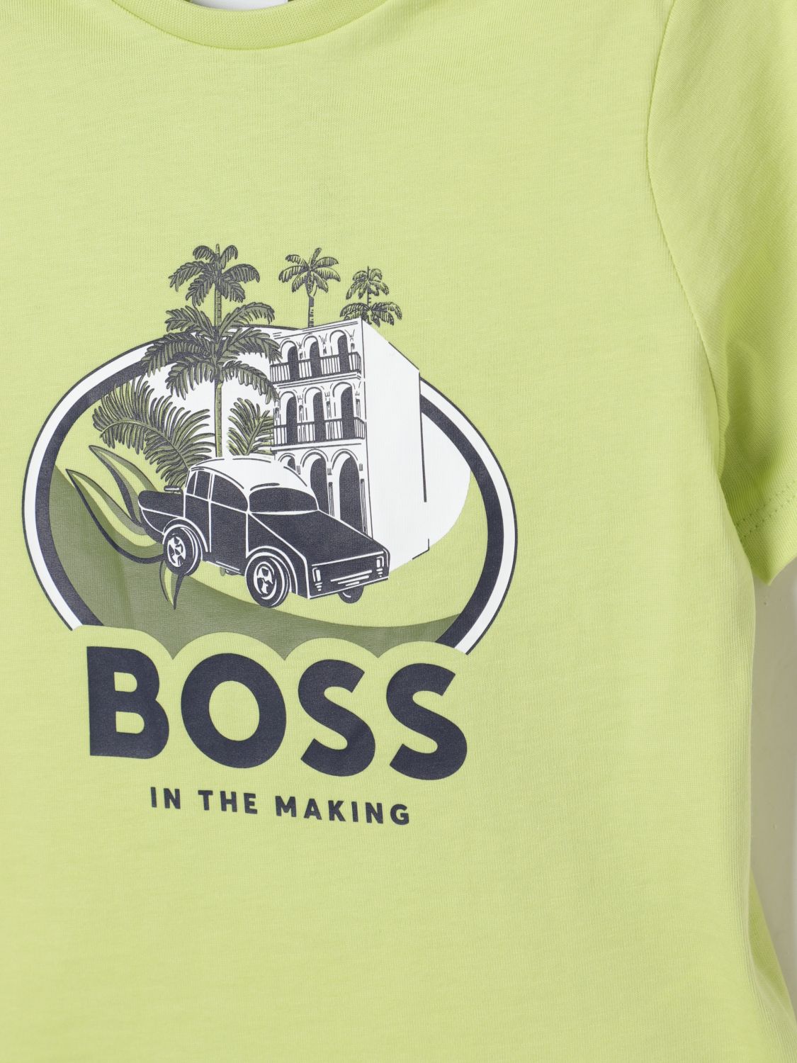 Boss T Shirt Kids Lime